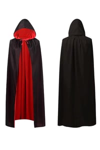 Halloween Cadılar Bayramı Çift Taraflı Kapşonlu Pelerin