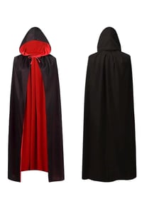 Halloween Cadılar Bayramı Çift Taraflı Kapşonlu Pelerin