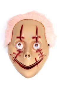 Halloween Cadılar Bayramı Halloween Pembe Saçlı Palyaço Maske