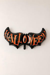 Halloween Cadılar Bayramı  Halloween Yazılı Büyük Boy Folyo Balon 43x117 cm
