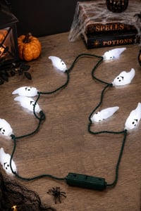 Halloween Cadılar Bayramı Hayalet Işıklı Kolye – Pilli Beyaz Işıklı Kostüm Aksesuarı