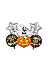 Halloween Cadılar Bayramı Hayalet Temalı 5 Li Folyo Balon Seti