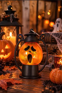 Halloween Cadılar Bayramı Hayalet Yüzlü Işıklı Mini Fener