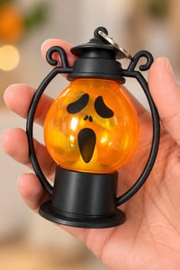 Halloween Cadılar Bayramı Hayalet Yüzlü Işıklı Mini Fener