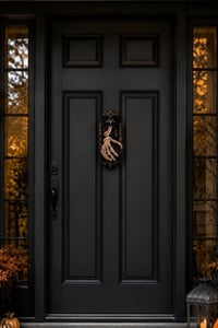Halloween Cadılar Bayramı Işıklı Sesli Buharlı Hareketli İskelet El Kapı Süsü