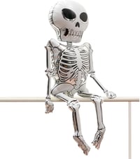 Halloween Cadılar Bayramı İskelet Büyük Boy Folyo Balon 158x86 cm