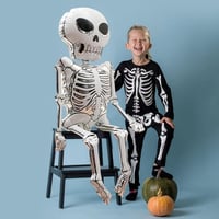 Halloween Cadılar Bayramı İskelet Büyük Boy Folyo Balon 158x86 cm