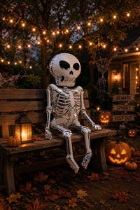 Halloween Cadılar Bayramı İskelet Büyük Boy Folyo Balon 158x86 cm