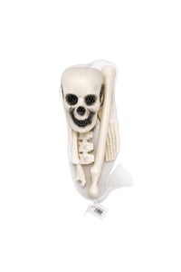 Halloween Cadılar Bayramı Mini İskelet Dekor Seti – 5 Parça Kuru Kafa ve Kemik Süs