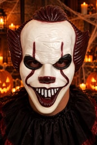 Halloween Cadılar Bayramı Pennywise Katil Palyaço Maske 