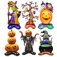 Halloween Cadılar Bayramı Süpürgeli Cadı Ayaklı Büyük Boy Folyo Balon 128x65x45