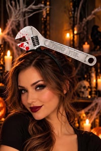 Halloween İngiliz Anahtarı Taç –  Cadılar Bayramı Saç Aksesuarı