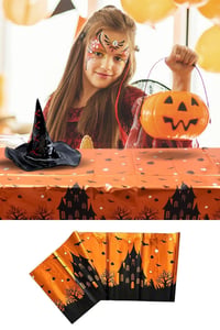 Halloween Masa Örtüsü Cadılar Bayramı Parti Malzemesi 137 Cm X 183 Cm