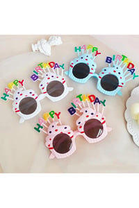 Happy Birthday Beyaz Parti Gözlüğü