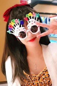 Happy Birthday Beyaz Parti Gözlüğü