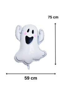 Hayalet Büyük Boy 75x59 Cm Folyo Balon Halloween Cadılar Bayramı Parti Malzemesi