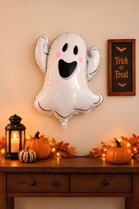 Hayalet Büyük Boy 75x59 Cm Folyo Balon Halloween Cadılar Bayramı Parti Malzemesi
