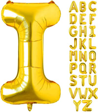 I Harf Gold Folyo Balon16 İnç 36 cm