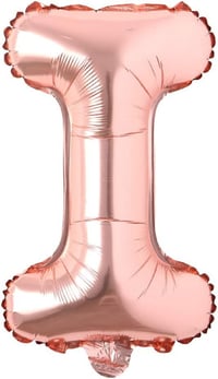 I Harf Rose Gold Folyo Balon16 İnç 36 cm