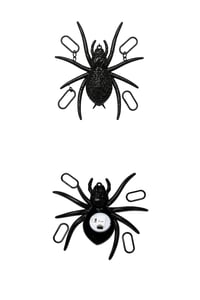 Işıklı Siyah Örümcek Dekoru Halloween Cadılar Bayramı Parti Malzemesi 27,5 x 17 cm