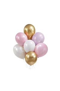 Kedi Temalı Konsepti 10 'lu Balon Seti – Pembe Gold Konsept