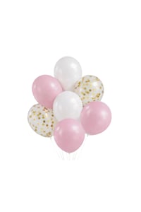 Kelebek Temalı Pembe Konsepti 10'lu Balon Seti