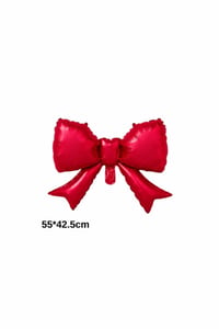 Kırmızı Kurdele Fiyonk Folyo Balon 55x42.5 cm