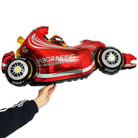 Kırmızı Yarış Arabası Folyo Balon Büyük Boy 52x110 Cm