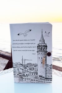 Kitap Kılıfı Ve Metal Ayraç- Galata Kulesi