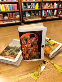 Kitap Kılıfı Ve Metal Ayraç- Gustav Klimt Öpücük 
