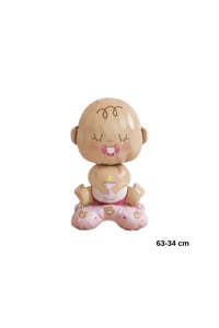 Kız Bebek Folyo Balon – Sevimli Emzikli Baby Shower & Cinsiyet Partisi Balonu