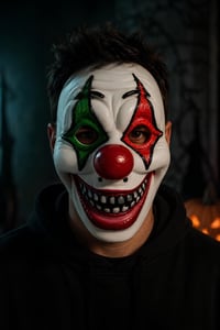 Korkunç Palyaço Maskesi – Cadılar Bayramı Halloween Korku Kostüm Maskesi