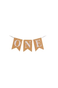 Kraft One Yazılı Banner 1 Yaş Doğum Günü Süsü