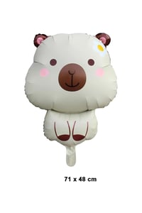 Krem Capybara Folyo Balon 71x 48 Cm