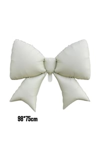 Krem Kurdele Fiyonk Folyo Balon 98x75 cm
