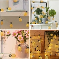 Led Işıklı Ananas Dizeleri 10'lu 3 metre Dekoratif Pilli Süsleme 
