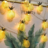 Led Işıklı Ananas Dizeleri 10'lu 3 metre Dekoratif Pilli Süsleme 