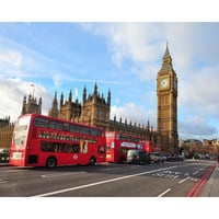 Londra Big Ben Saat Kulesi Kanvas Bez Çerçevesiz Sayılarla Boyama Hobi Seti 40x50 cm