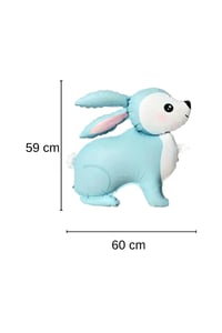 Mavi Tavşan Folyo Balon 60-59 cm