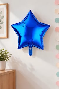 Mavi Yıldız Folyo Balon 45 cm - Bebek Çocuk Parti Kutlama