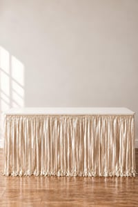 Metalize Masa Eteği Bej 70x300 cm