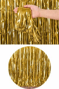 Metalize Masa Eteği Gold 70x300 cm