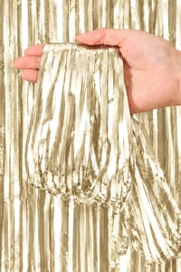 Metalize Masa Eteği Krem 70x300 cm