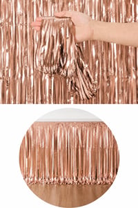 Metalize Masa Eteği Rose Gold 70x300 cm
