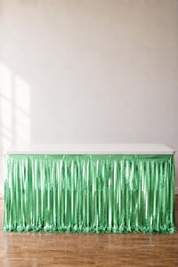 Metalize Masa Eteği Yeşil 70x300 cm