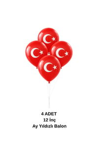 Milli Bayramlar Ay Yıldız Atatürk Süsleme Seti – Flama, Balon, Bayrak, Sticker ve Maske Seti