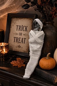Mumya Kuru İskelet Dekor 43 Cm Halloween Cadılar Bayramı Parti Malzemesi