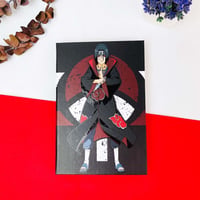 Naruto Anime İtachi Uchiha Tasarımlı Lastikli Çizgisiz Defter