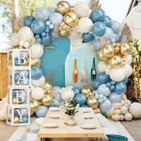 Okyanus Temalı Baby Shower Set 119 Parça; Baby Kutu ve Lateks Balon Set