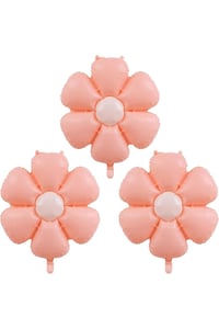 Papatya Folyo Balon 77x66 cm Makaron Somon Parti Kutlama Seti